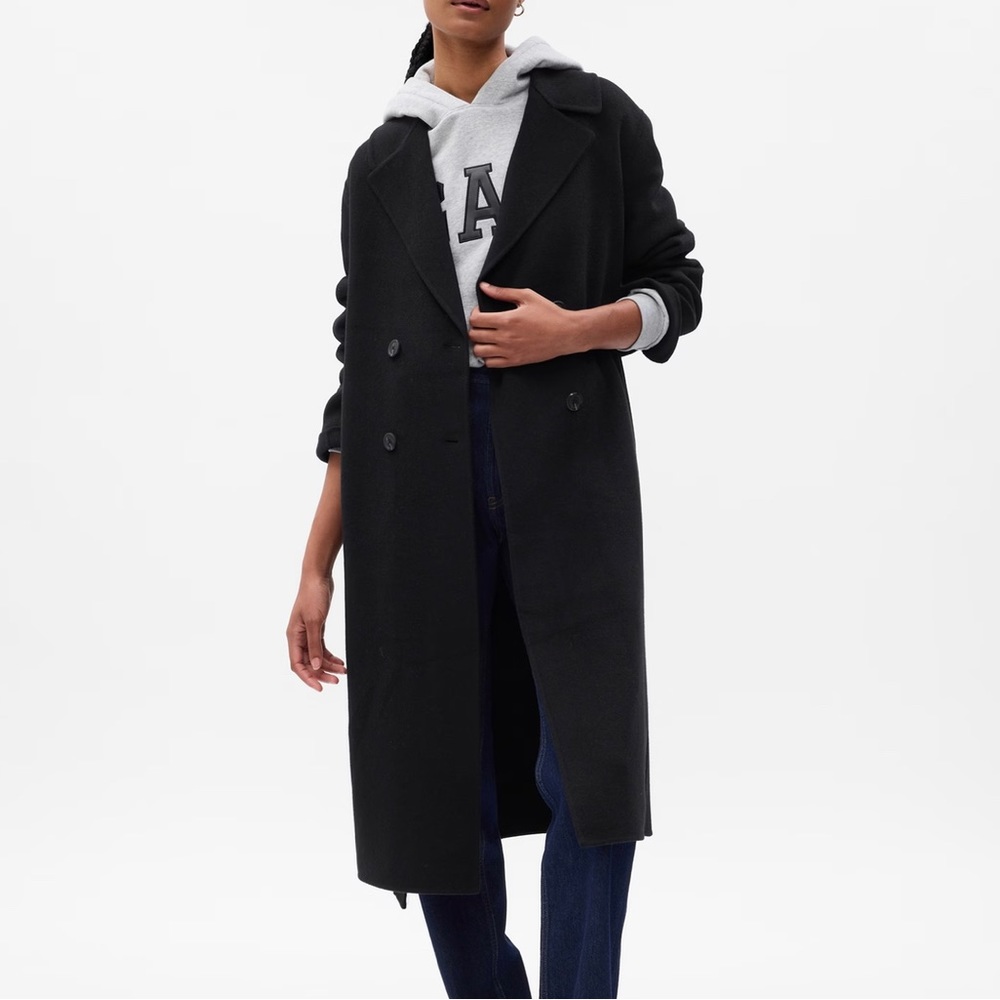 Gap Recycled wool oversized pea coat